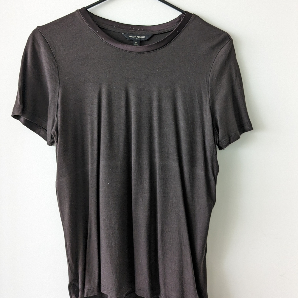 Banana Republic brown short sleeve shirt
